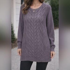 Cabela's Gray Crew Neck Sweater
